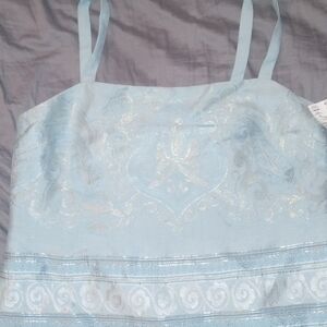 Doncaster Light Blue Crop Top